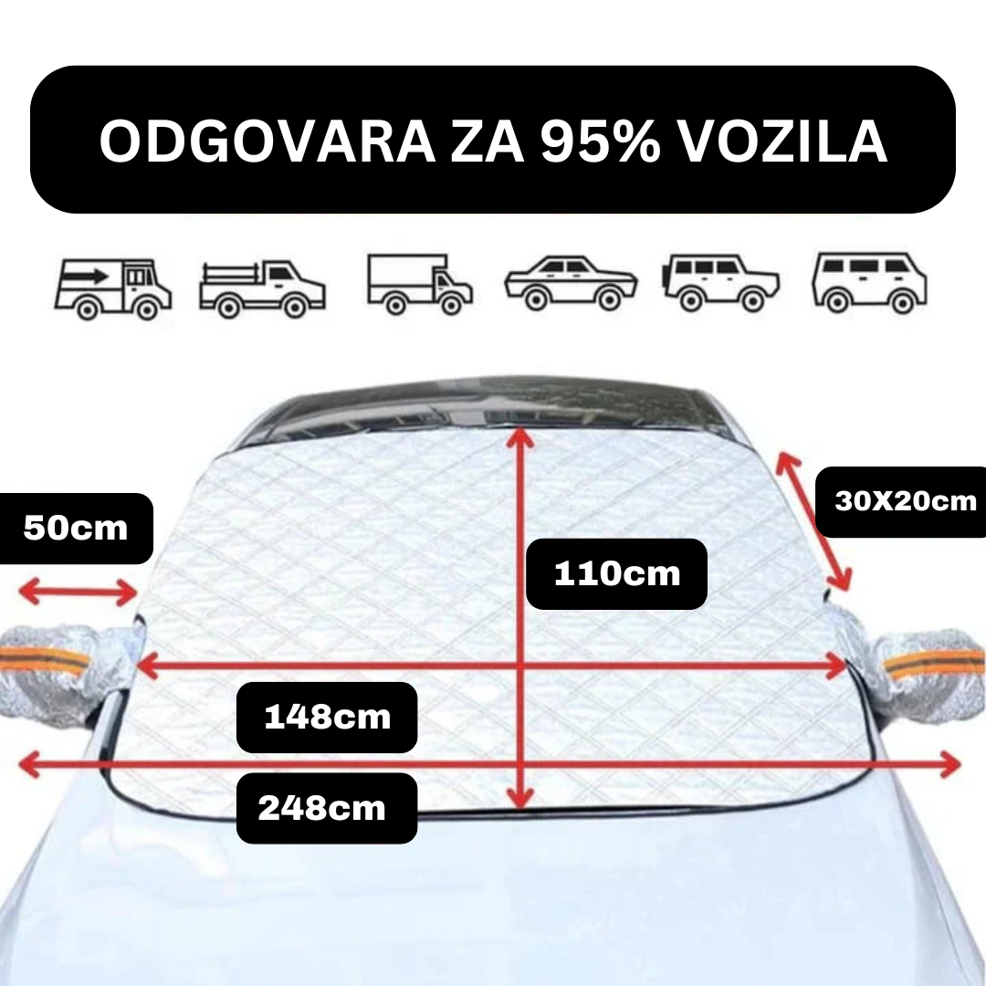 Zaštitini prekrivač za šoferku i retrovizore sa magnetima