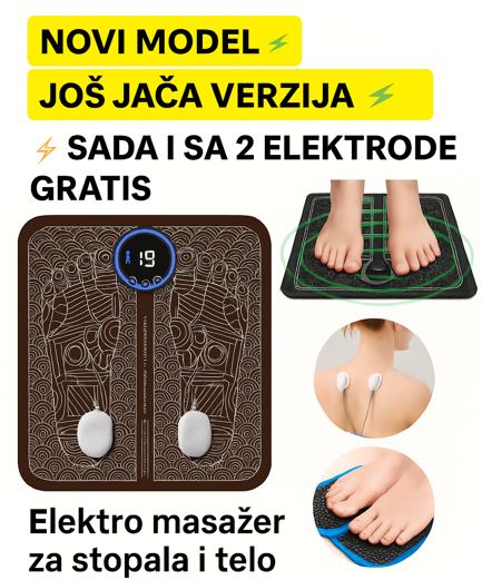 Elektro masažer 2u1 – NOVI MODEL (2 elektrode GRATIS)