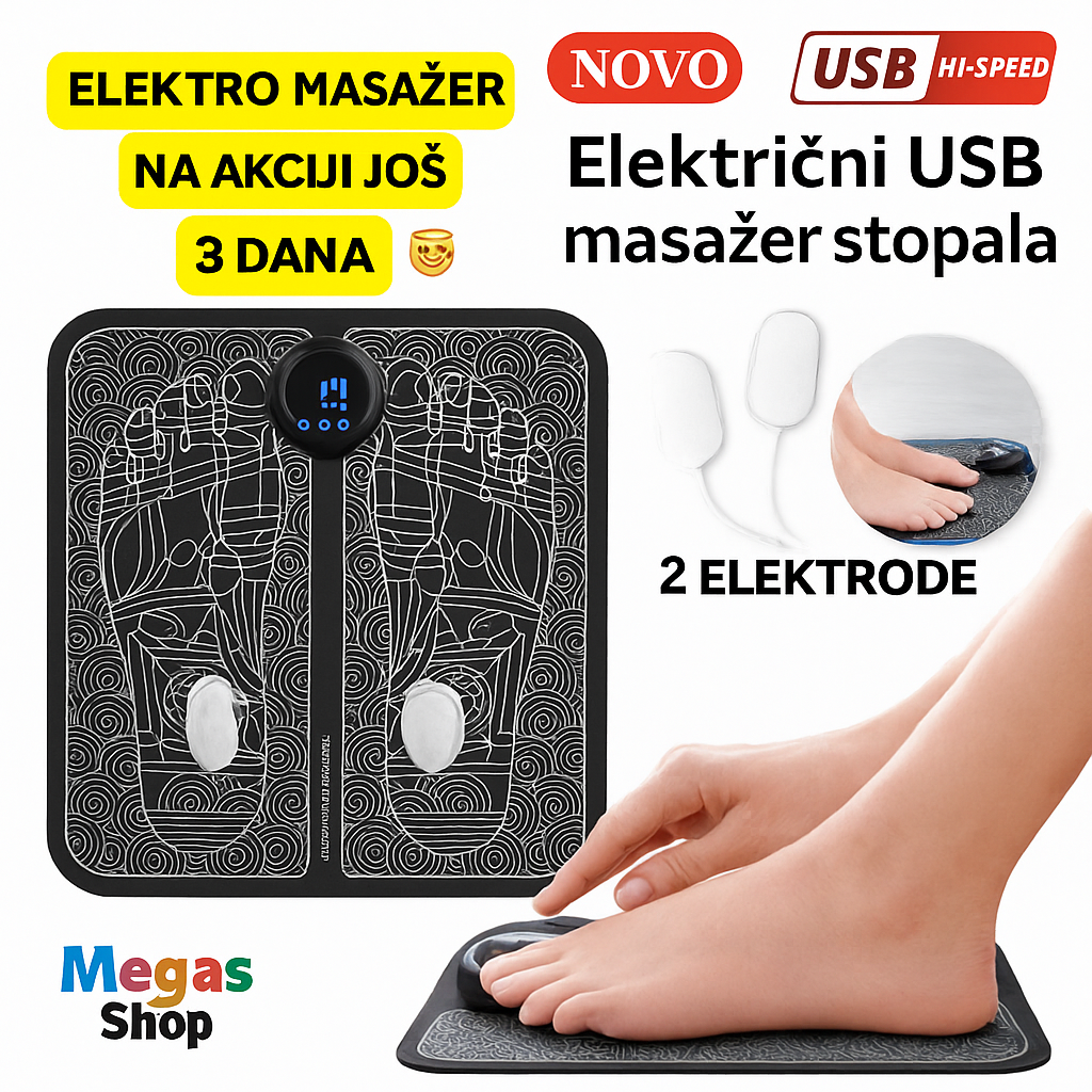 Elektro masažer 2u1 – NOVI MODEL (2 elektrode GRATIS)