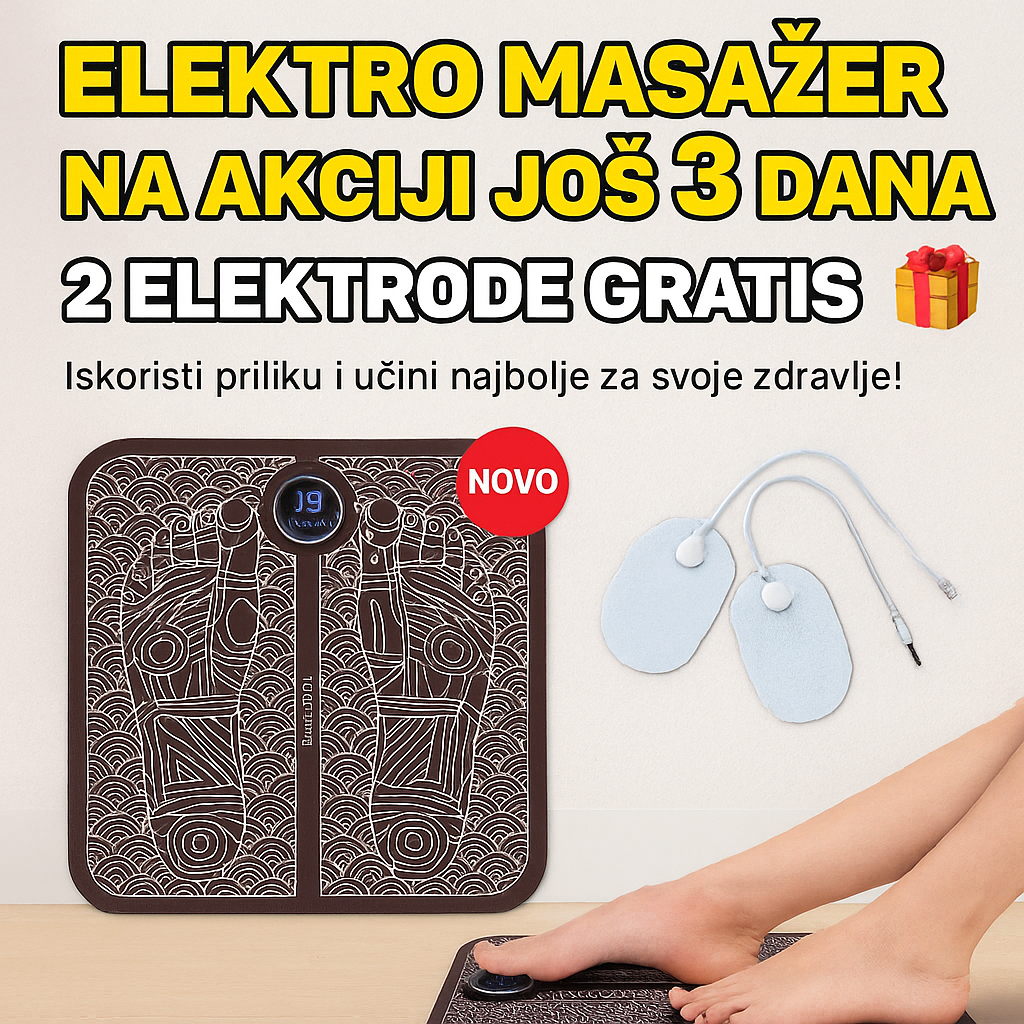 Elektro masažer za stopala - NOVI MODEL SA ELEKTRODAMA