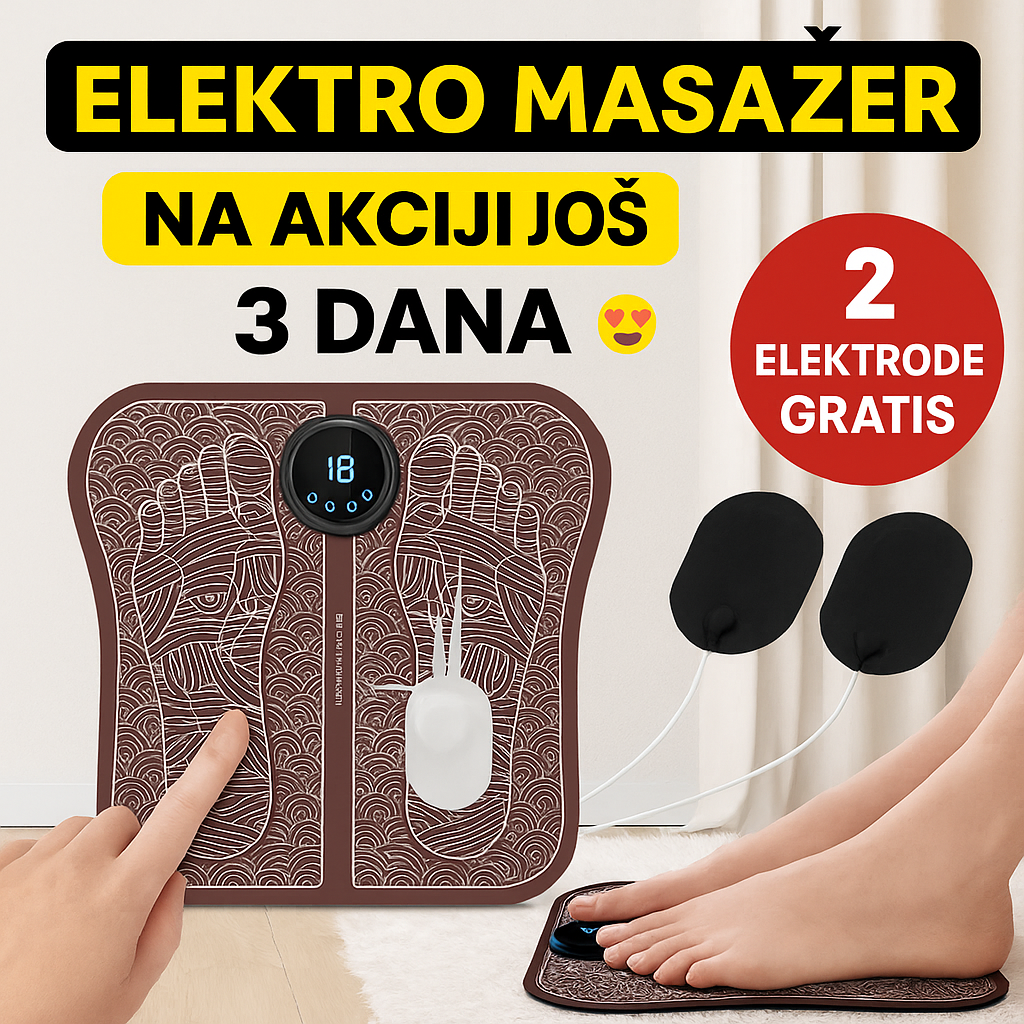 Elektro masažer za stopala - NOVI MODEL SA ELEKTRODAMA