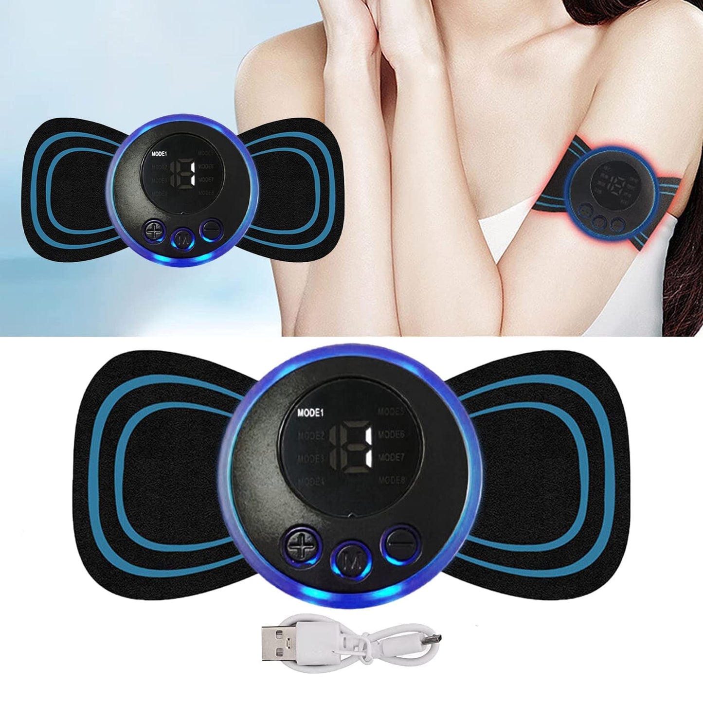 Mini elektro masažer 1+1 GRATIS - opustite telo, obnovite energiju