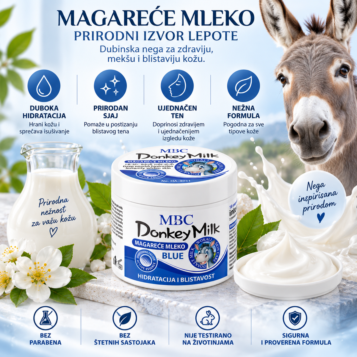 Donkey Milk krema sa magarećim mlekom – 1+1 GRATIS